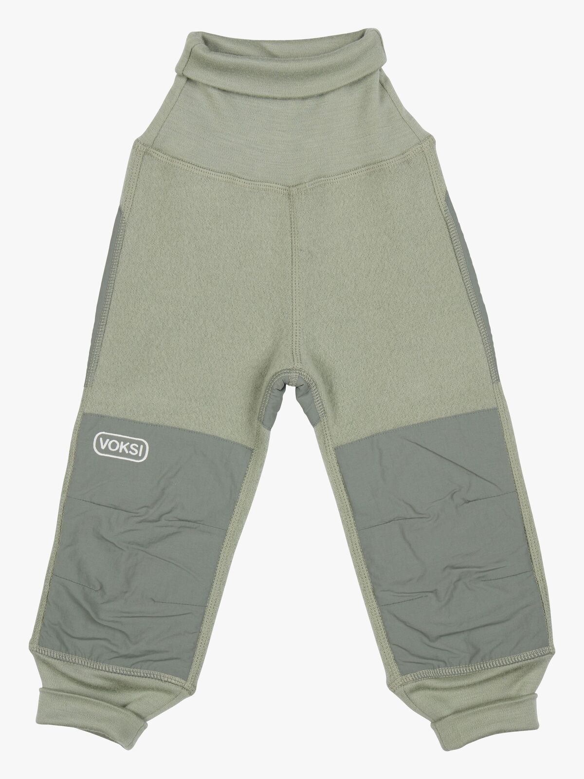 Voksi Fleecebukser Merinoull, Misty Green