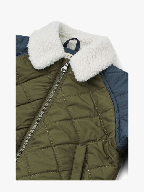 LIEWOOD Mira  Kviltet Jakke, Classic Navy/Army Brown