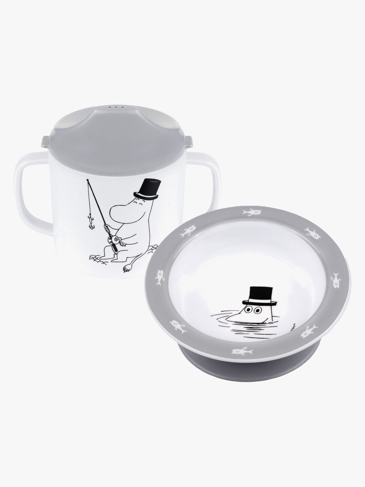 Mummitrollet Vann & Bad Matsett 2 Deler, Grå