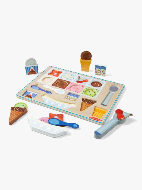 Melissa & Doug Magnetisk Puslespill & Lekesett Iskrem 16 Deler