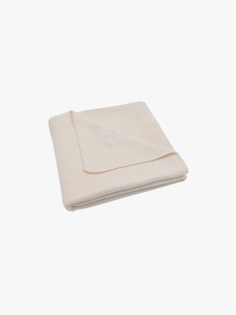 Jollein Strikket Teppe Cozy, Ivory