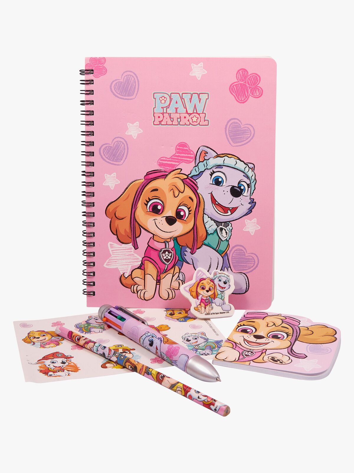 Paw Patrol Skrivesett A5 med Flerfarget Penn