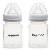 Beemoo CARE Brystmelkflaske 180 Ml 2-pack inkl. Tut