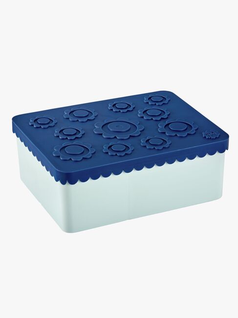 Blafre Matboks Tre Rom Blomst, Blå