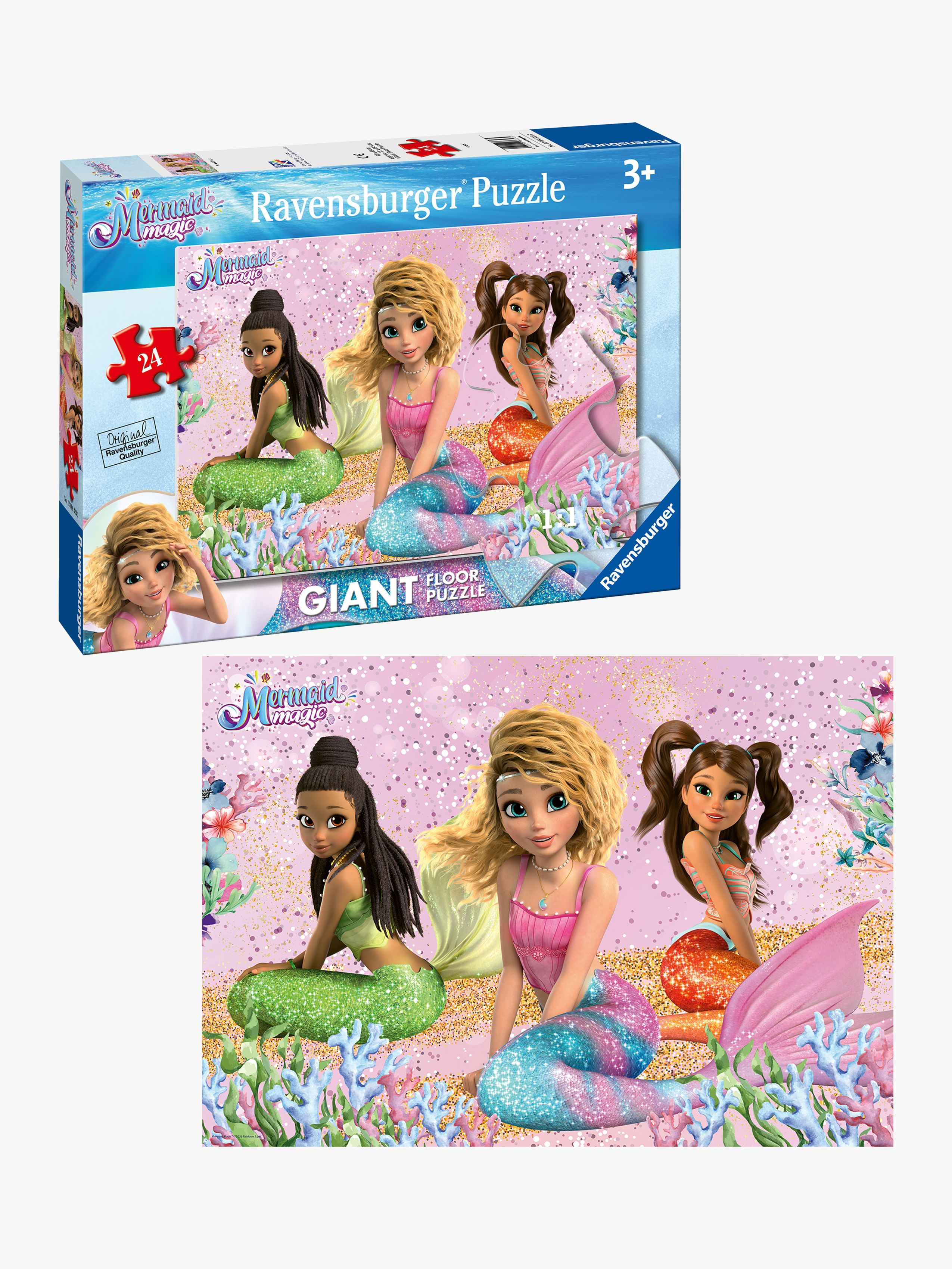 Ravensburger Mermaid Magic Gulvpuslespill 24 Brikker - Barnepuslespill