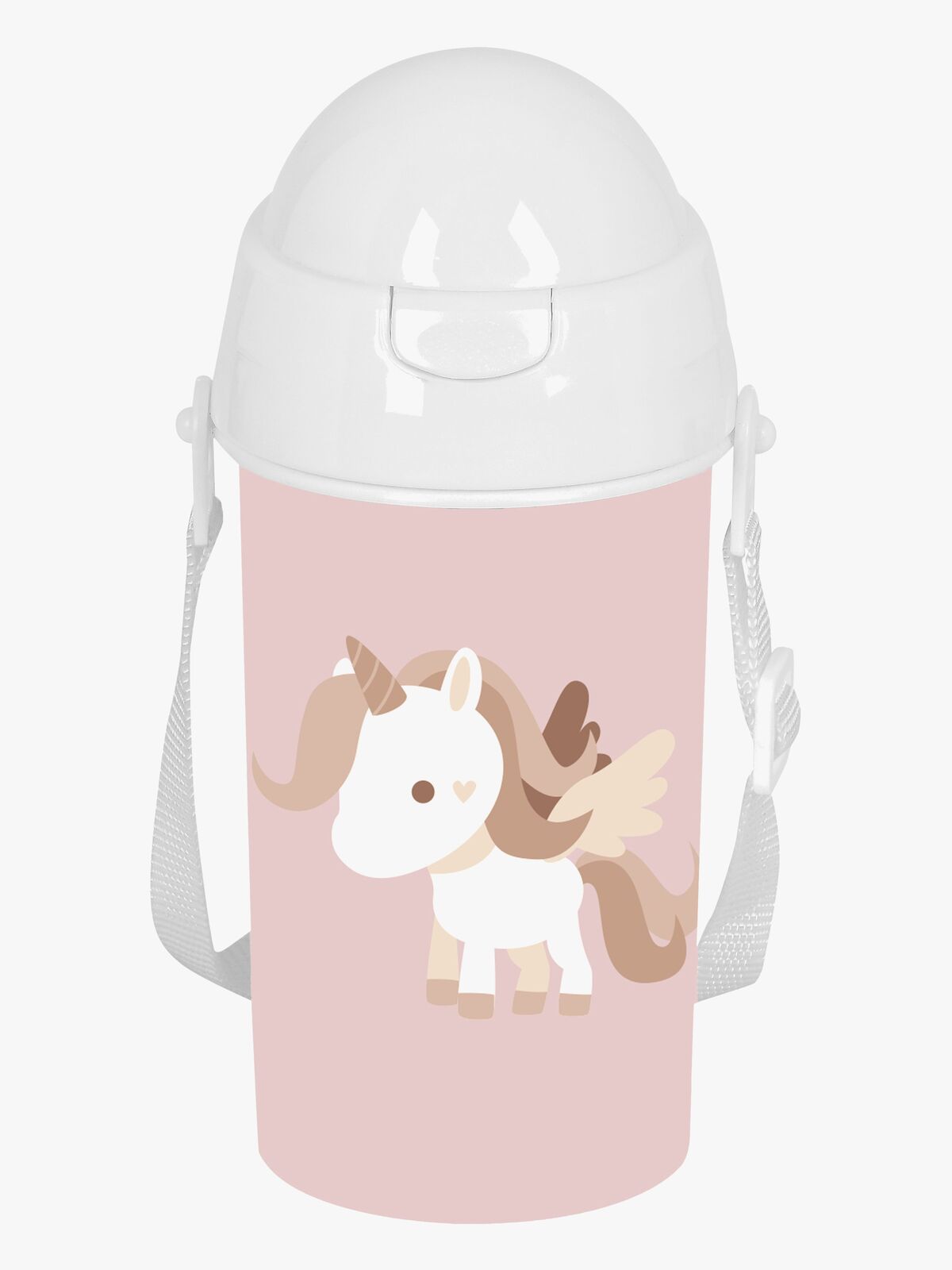 Unicorn Vannflaske 500ml, Dusty Pink