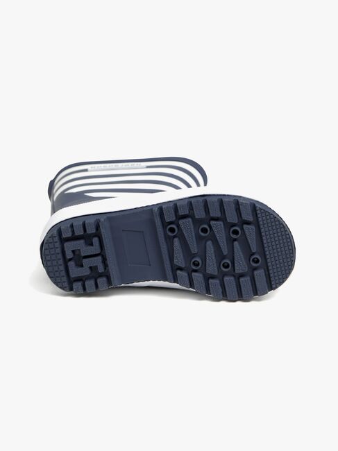 Nordbjørn Dunder Fôrede Gummistøvler, Navy/White