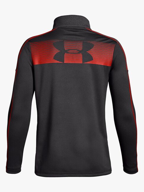 Under Armour Tech 1/2 Zip Treningstrøye, Charcoal Medium Heat