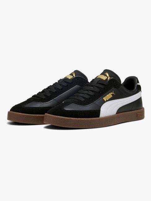 Puma Club II Era Jr Sneakers, Black/White