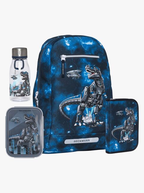 Beckmann Ryggsekk 12L inkl. Pennal, Flaske & Matboks, Tech Rex