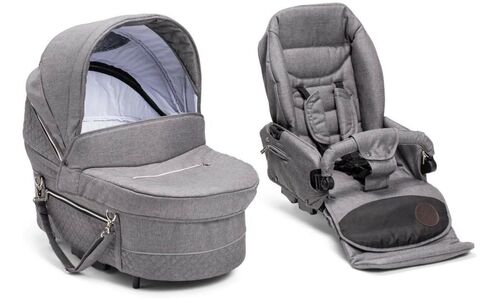 Petite Chérie Classic Ligge- & Sittedel Quilted, Grey Mélange