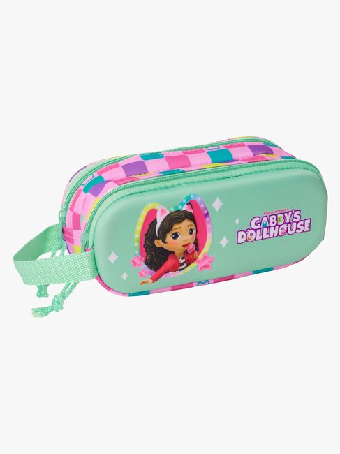 Gabby's Dollhouse 3D Dobbeltpennal, Lysegrønn