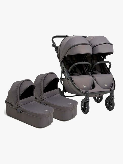 Beemoo BFF60 2 Søskenvogn + Liggedeler, Fog Grey
