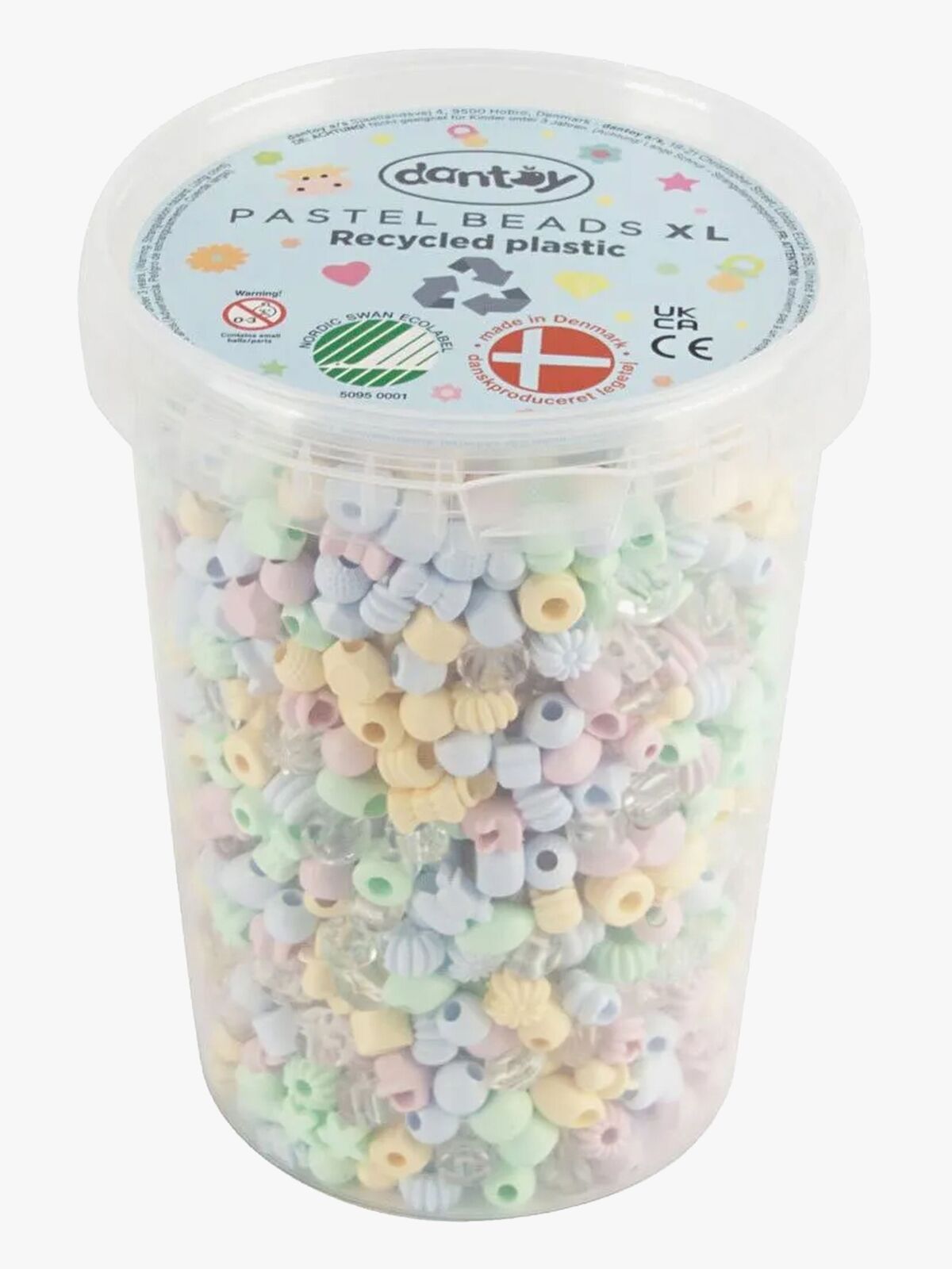 Dantoy Pastell Perler XL 1580 Stk