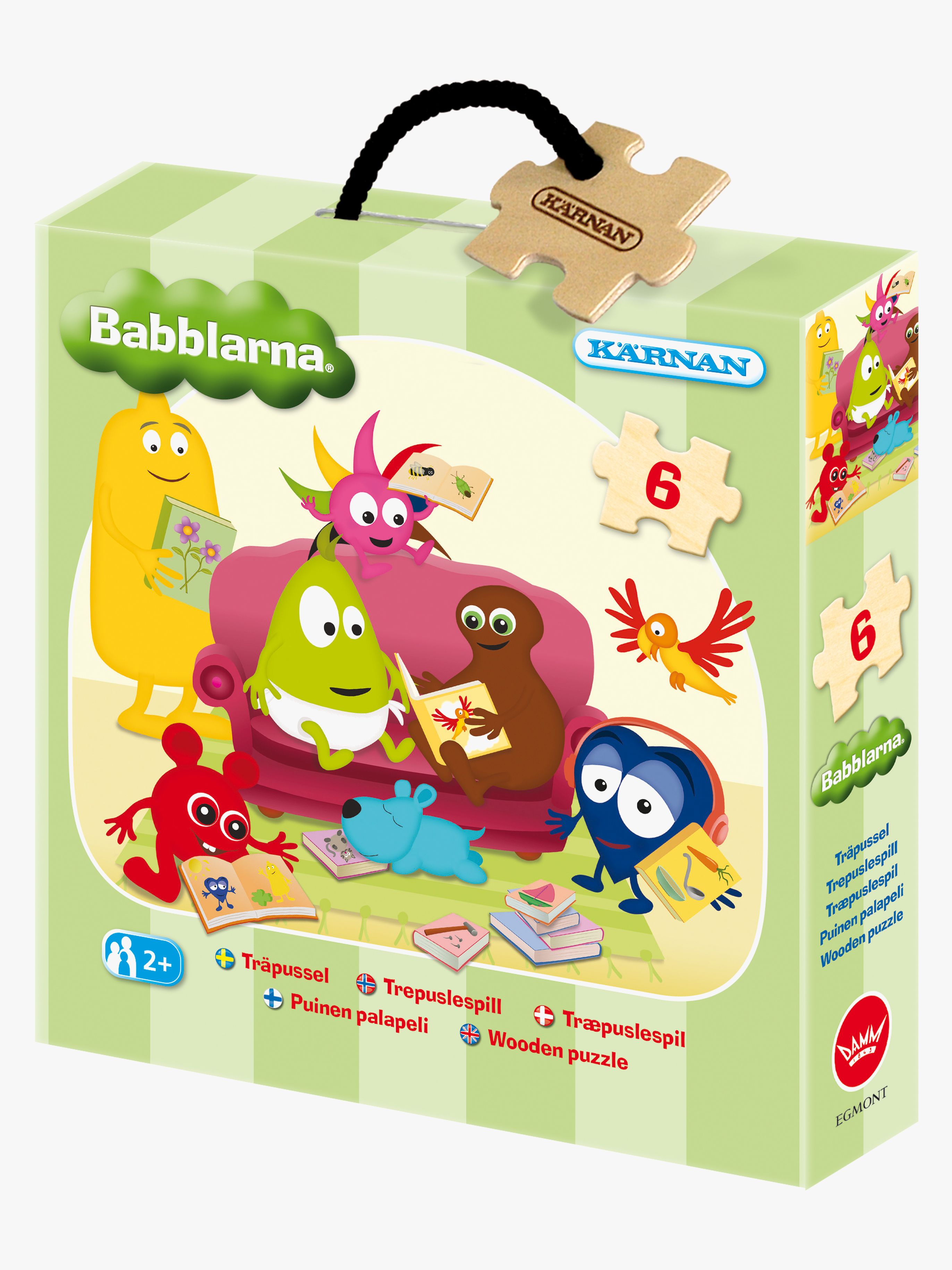 Kärnan Babblarna Bokspuslespill 6 Brikker - Barnepuslespill - Tre