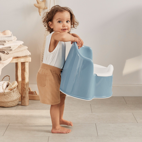 BabyBjörn Pottestol, Deep Blue/White