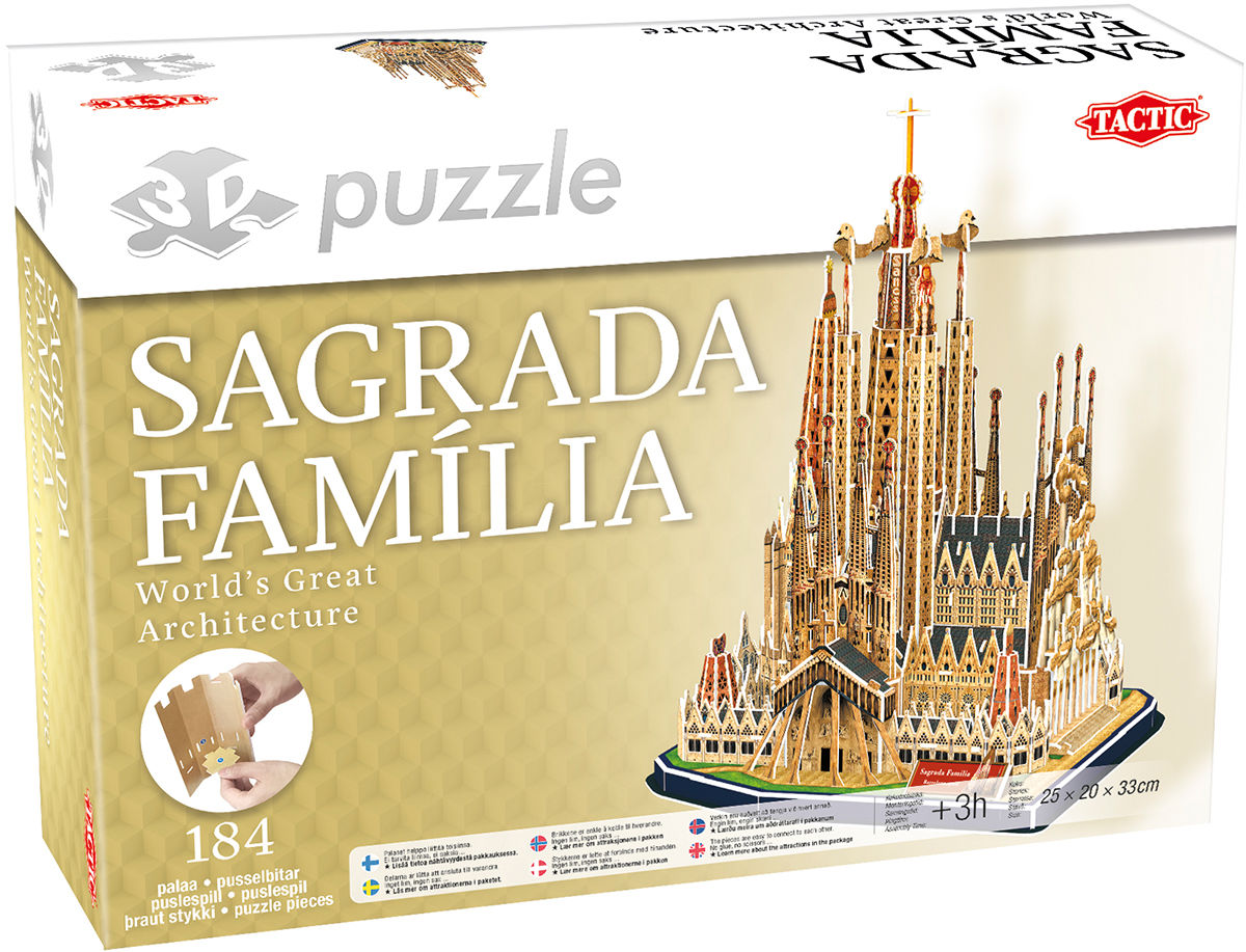 Tactic Puslespill Sagrada Familia 3D