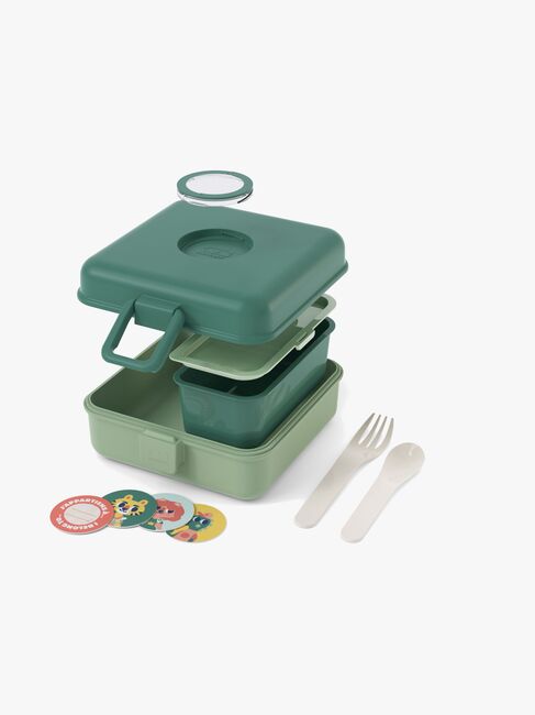 Monbento Snacky Bento Matboks, Green Forest