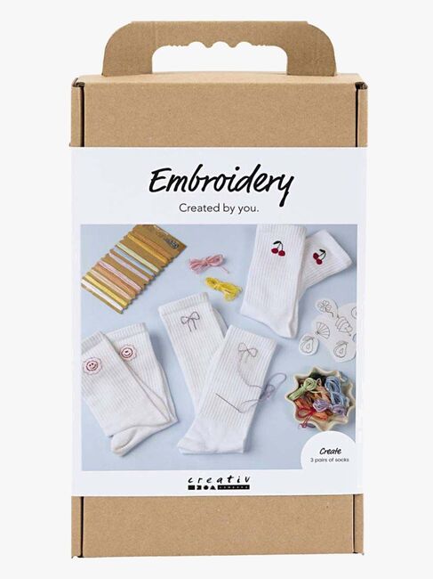 Creativ Company Hobbysett Broderi Sokker