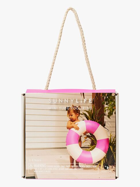 SUNNYLiFE Mini Badering, Pool Party Magenta Stripe