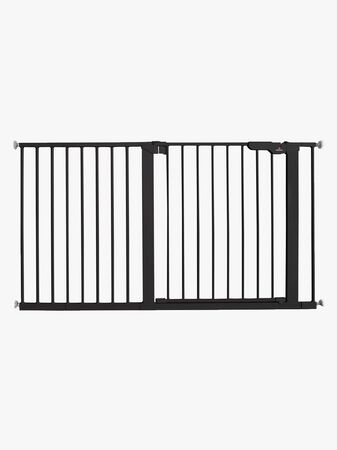 BabyDan Premier Sikkerhetsgrind + 9 Forlengelsesdeler 126-132,2 cm, Svart