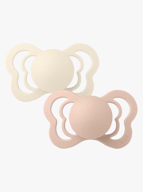 BIBS Couture Smokker 2-pack Latex Str 1, Ivory/Blush