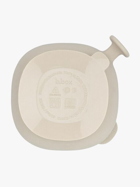 b.box Skål med Lokk Silikon, Latte