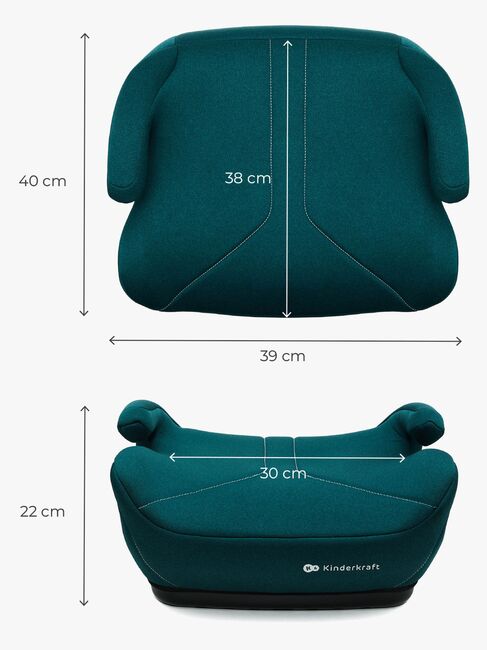 Kinderkraft I-BOOST 2 i-Size Beltepute, Grønn