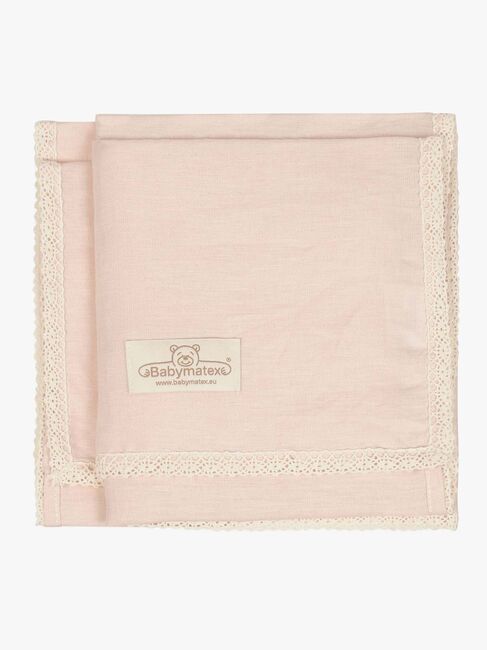 BabyMatex Babyteppe i Lin 75 x 100 cm, Rosa 