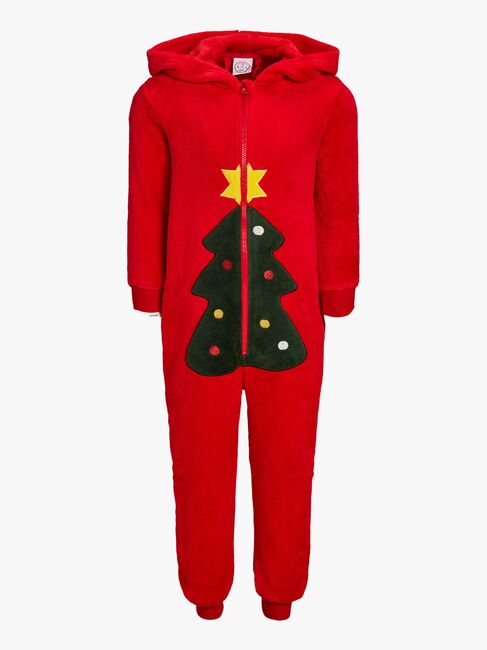 Luca & Lola Baby Albero Jumpsuit, Red Christmas