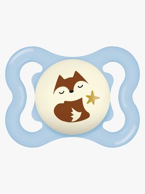 MAM Supreme Night Smokk Silikon 0-6m, Blå