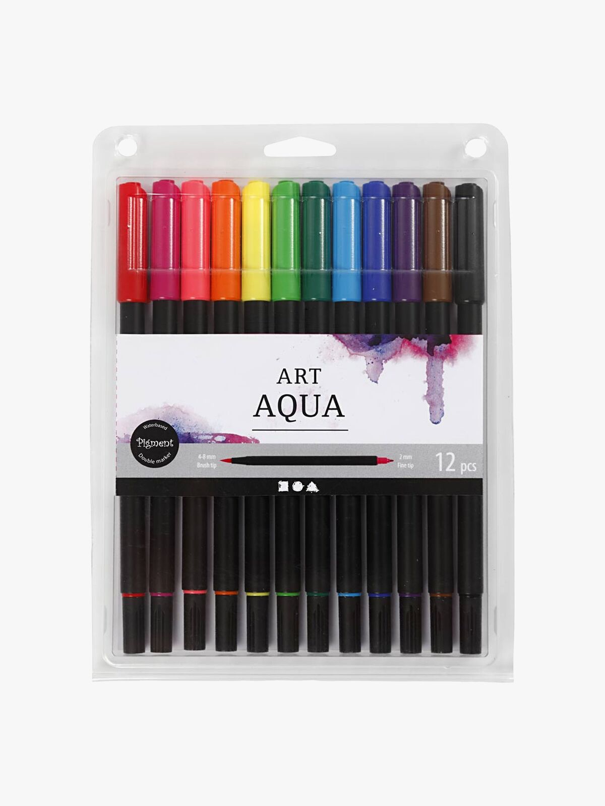 Pigment Art Acrylic Tusjpenner Akvarell 12-pack