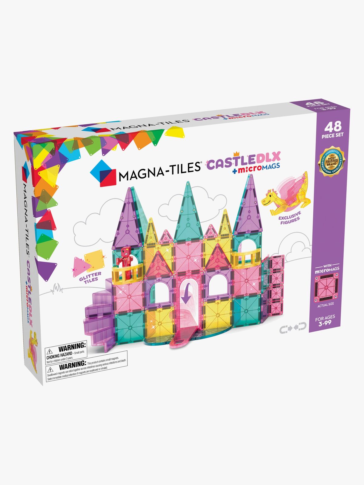 MAGNA-TILES Castle Deluxe Byggesett 48 Deler