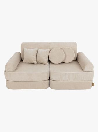 Meowbaby Play Pocket  Byggbar Sofa, Ecru
