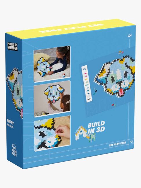 Plus-Plus Puzzle By Number Byggesett Hundevalp 500 Deler
