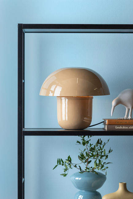 PresentTime Fat Mushroom Bordlampe, Soft Brown