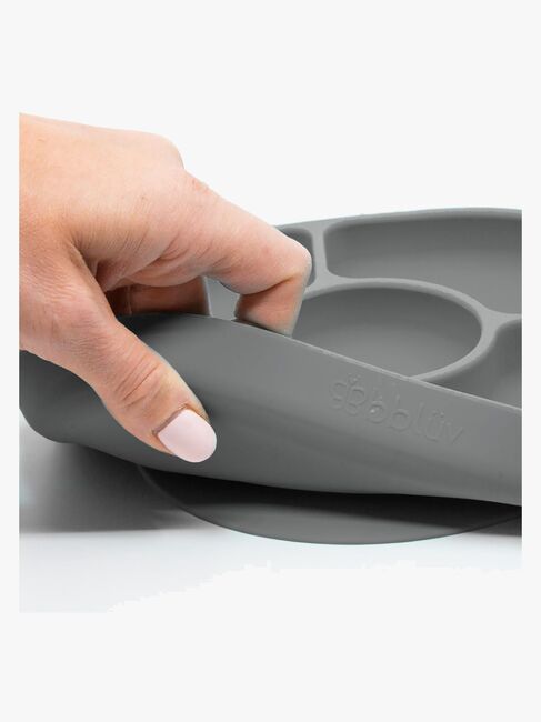 bblüv Anti-spill Tallerken & Skje, Grå