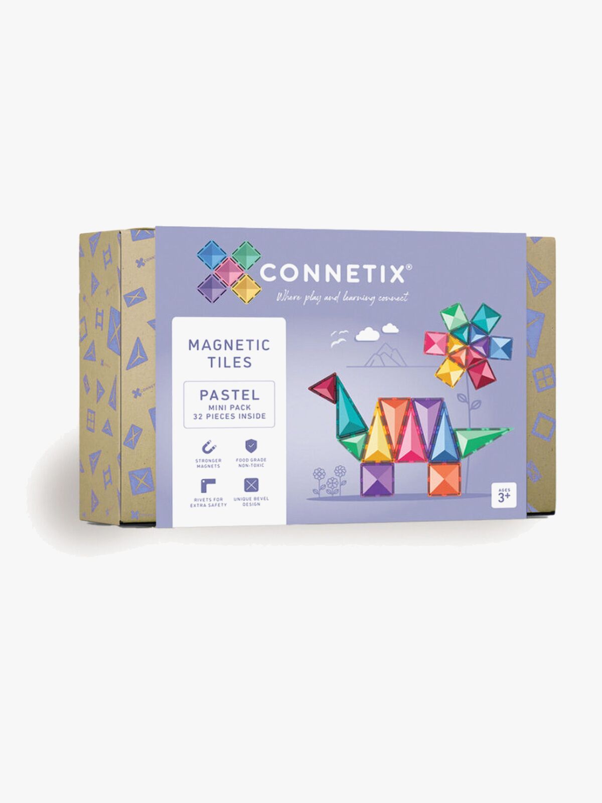 Connetix Magnetiske Byggeklosser Pastel Mini Pack 32 Deler