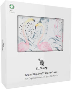 EcoViking Organic Babynest Cover Flamingo Dreams