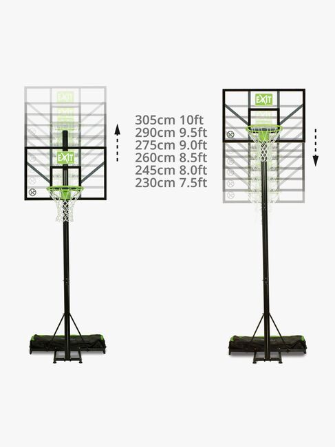 EXIT Comet Portable Basketball Stand, Green/Black