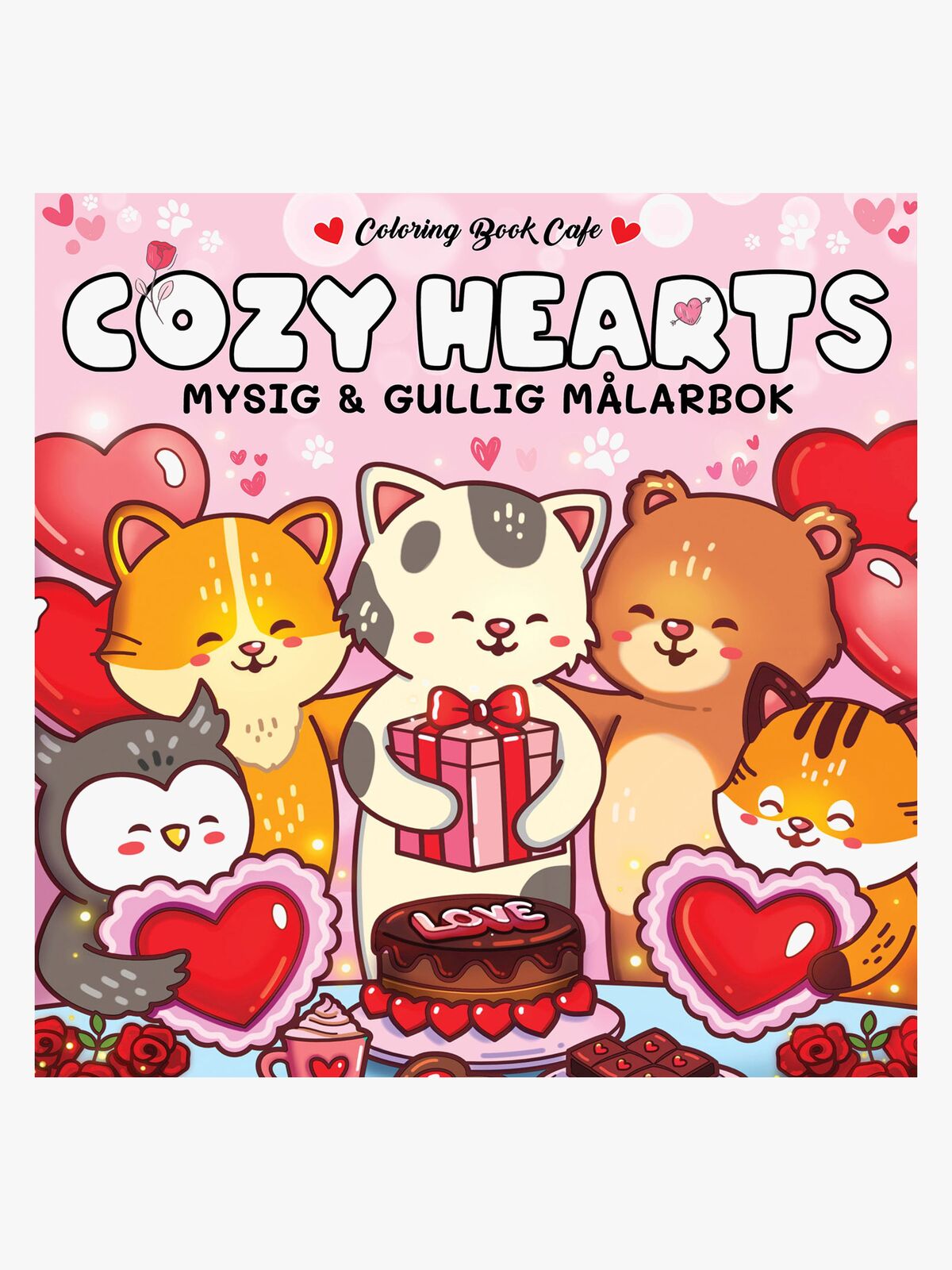 Legind A/S Cozy Hearts Fargeleggingsbok