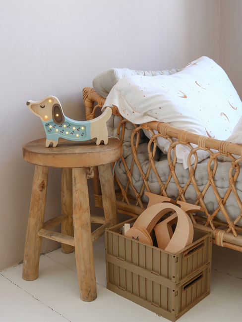 Little Lights Lampe Hundevalp, Blå