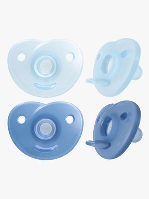 Philips Avent Curved Soothie 0-6m, Blå