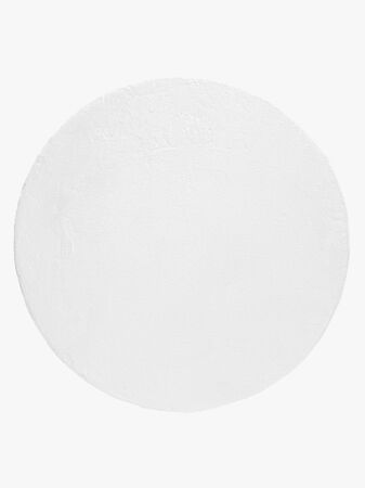 KMCarpets Dream Rund Gulvteppe 160, Hvit