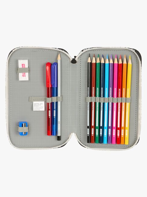 F.C.Barcelona  Fylt Dobbeltpennal 29 Deler, Svart