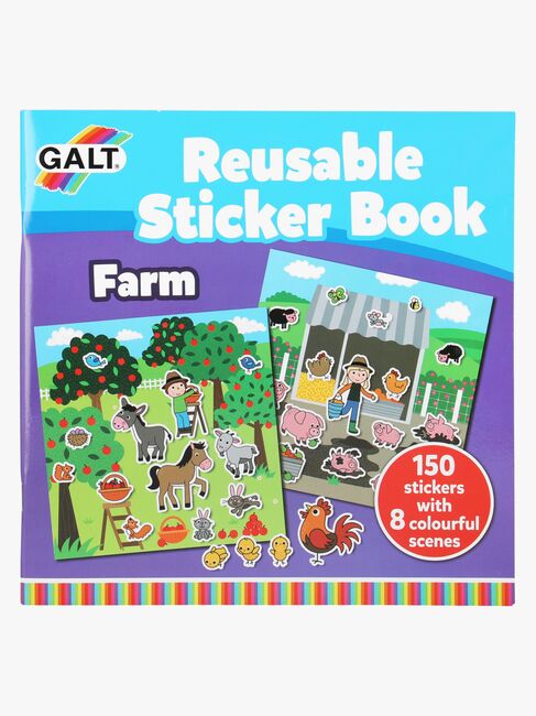 Galt Klistremerkebok Gjenbrukbar Bondegård