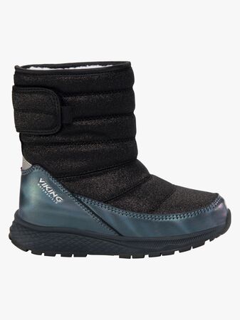 Viking Equip Glitter Pull-On WP Vintersko, Svart