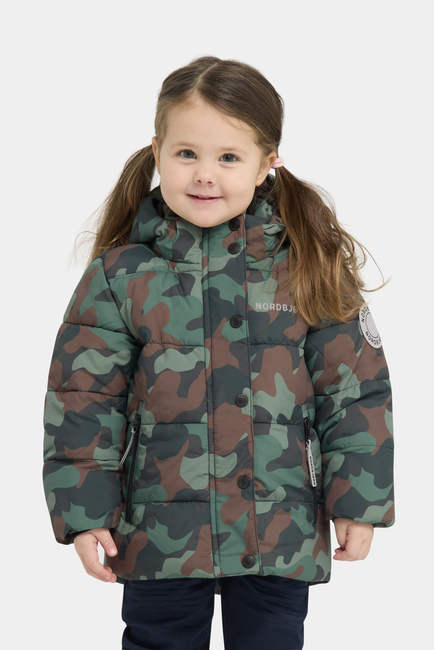 Nordbjørn Lojo Pufferjakke, Camo Splash Classic