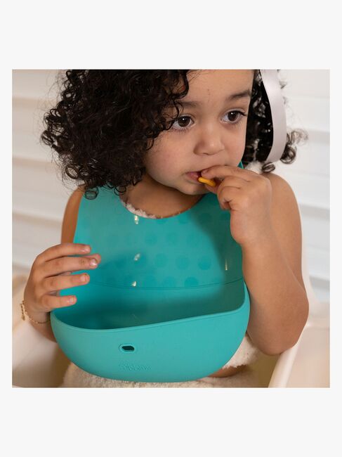 bblüv Smekketallerkener & Skje, Aqua/Grey