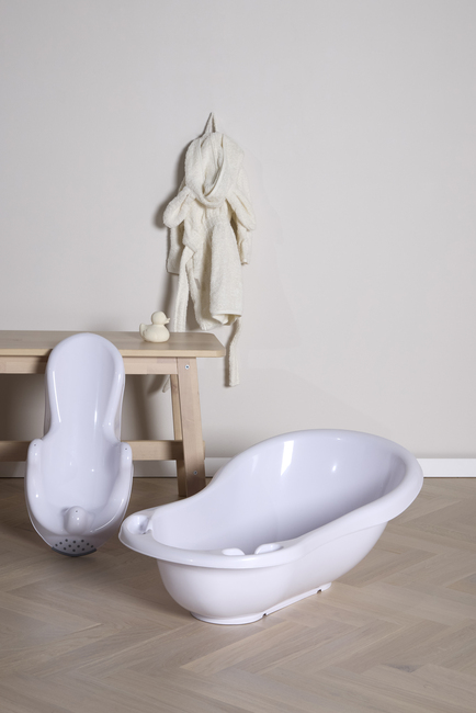 Beemoo CARE Badebalje med Badestøtte, Hvit